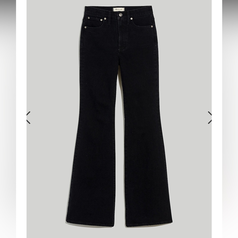 Madewell perfect vintage flare jean black size 26